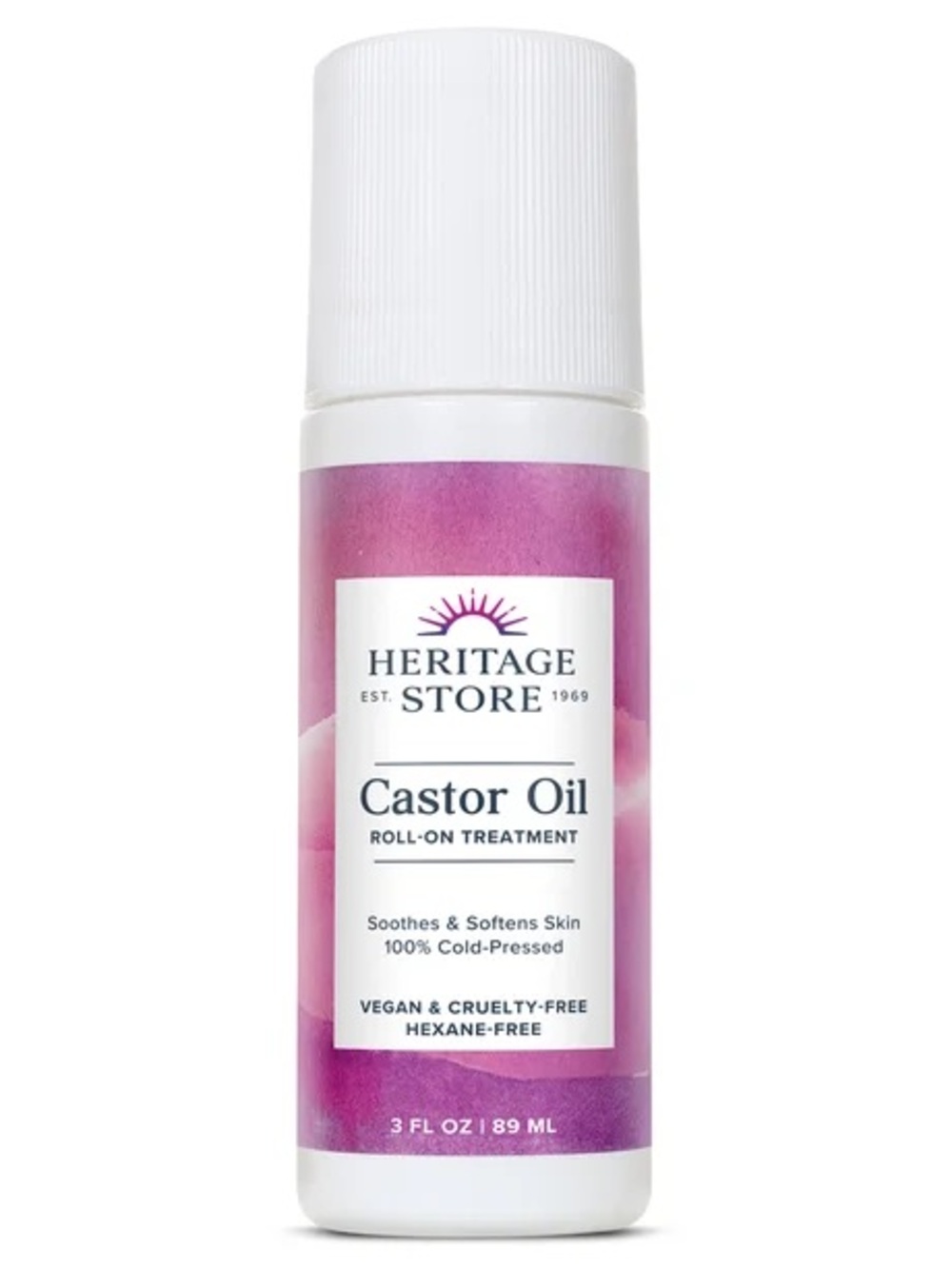 Heritage Store Castor Oil Roll-On Treatment NWT